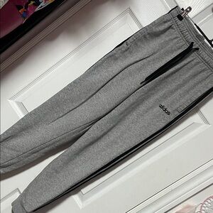 Adidas Gray Joggers with Black Details